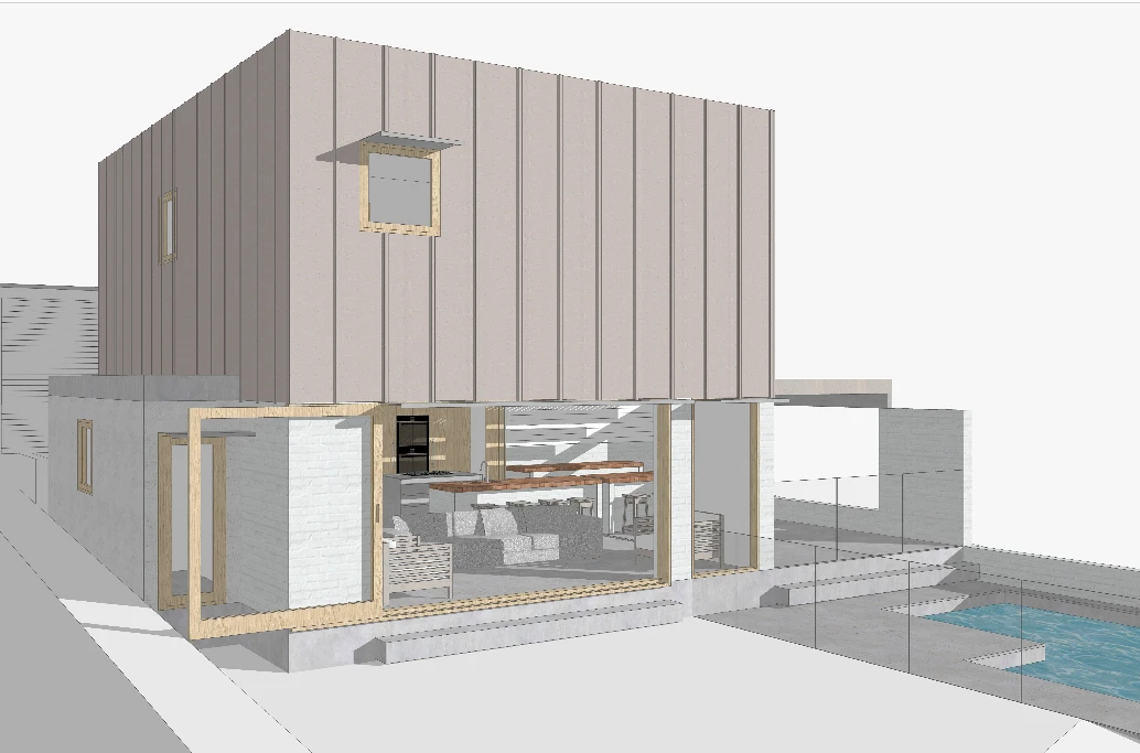 Three-dimensional model of a residential build
